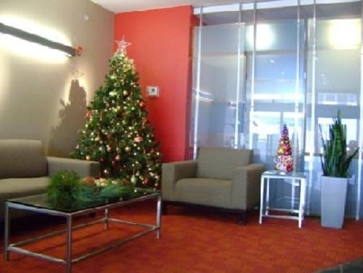 Lobby Holiday Decorations
